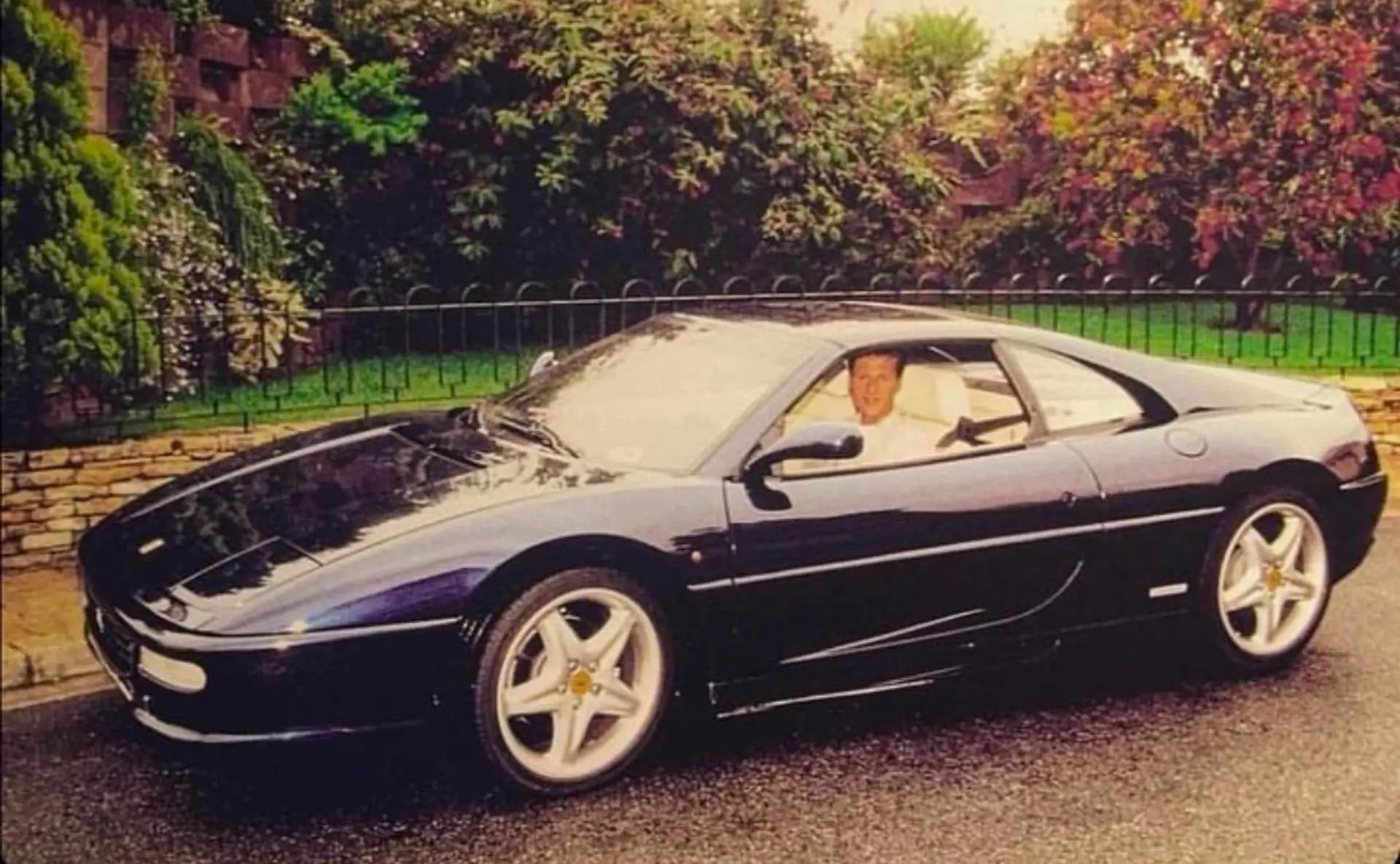 Michael Schumacher in his 1996 Ferrari F355 GTS